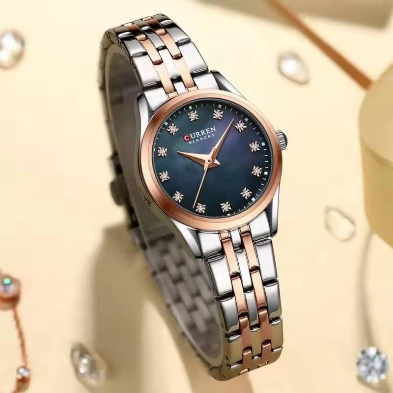 Women's Wristwatch Manufacturer - For CURREN Original Quartz 9107 Stainless Steel Elegant Fashionable Waterproof 10mm Case