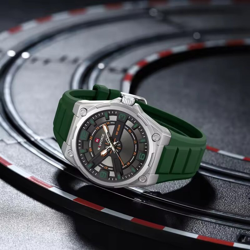 Men's Quartz Wristwatch Manufacturer - NAVIFORCE 9260 Fashion Waterproof Sport Silicone Strap Luminous