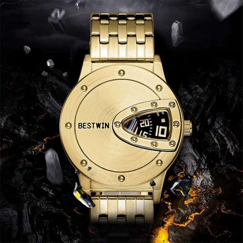 Men's Luxury Watch Manufacturer - 912 Trend Cool Stainless Steel Technology Fashion Brand Quartz