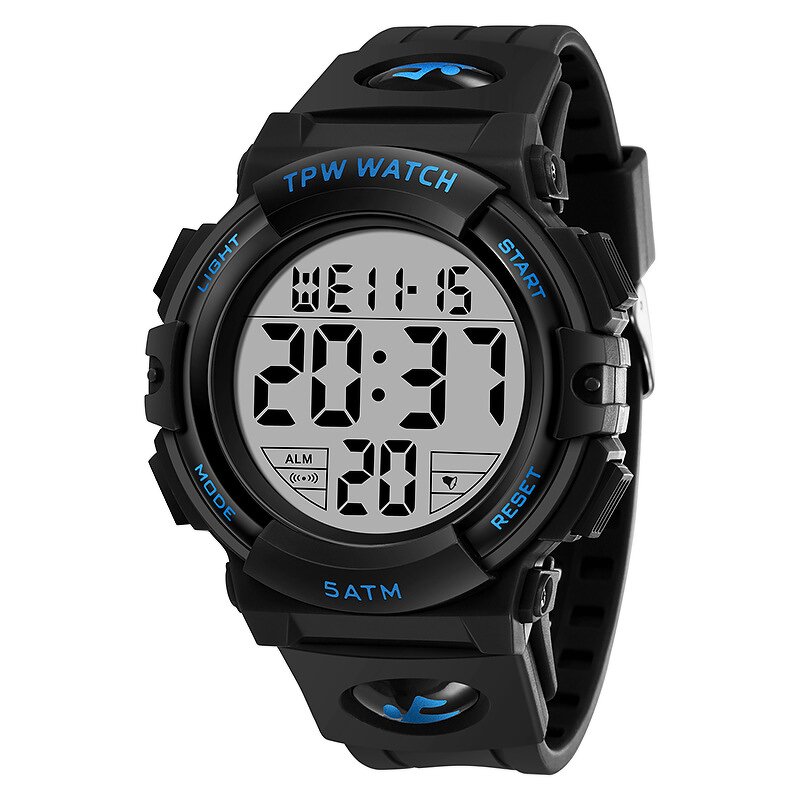 Men's Electronic Watch Manufacturer - TPW Outdoor Sport Fashion Digital Big Dial Electronic Display Waterproof