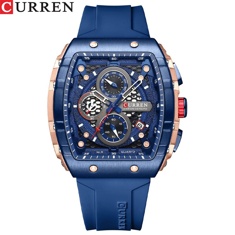 Men's Sport Watch Manufacturer - CURREN 8442 Brand Waterproof Sport Chronograph Quartz