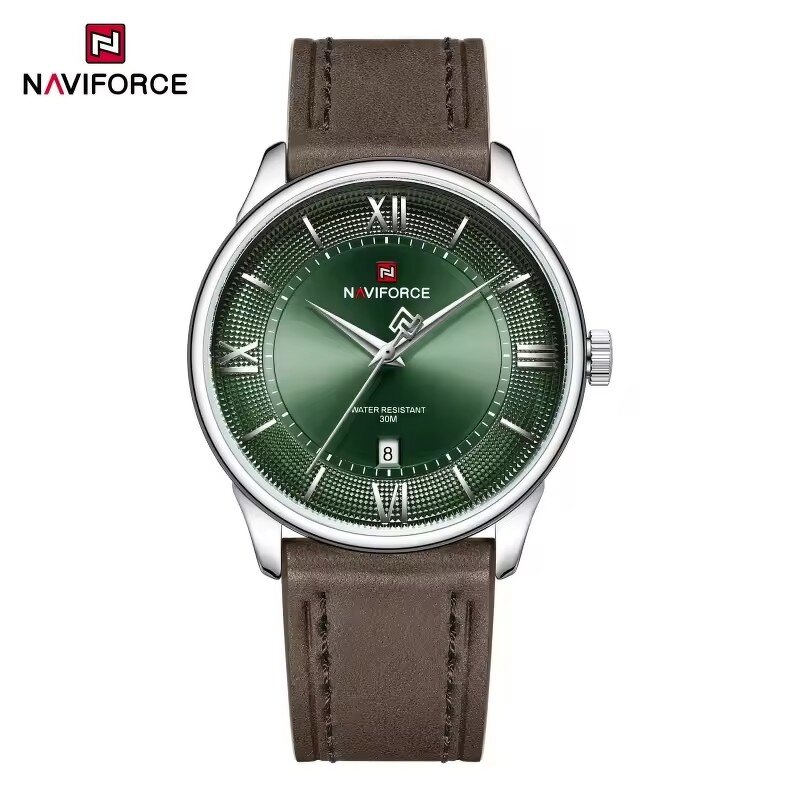 Men's Business Watch Manufacturer - NAVIFORCE 9272 Quartz Leather Strap Waterproof Casual Elegant