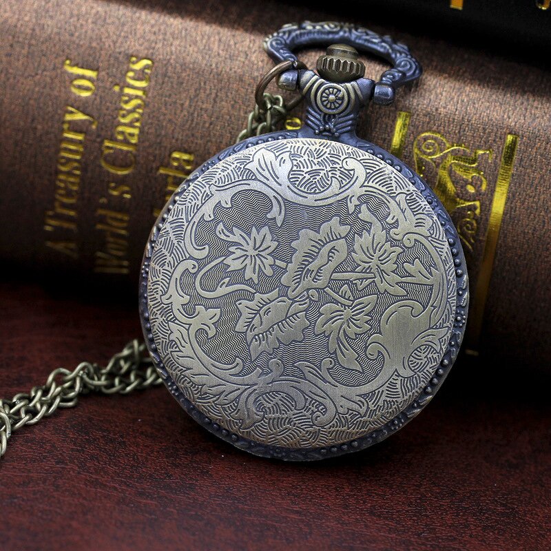 Men's Zodiac Watch Manufacturer - Chinese Zodiac Bronze Pocket Antique 12 Zodiac Retro Three-dimensional Engraving Animal Quartz