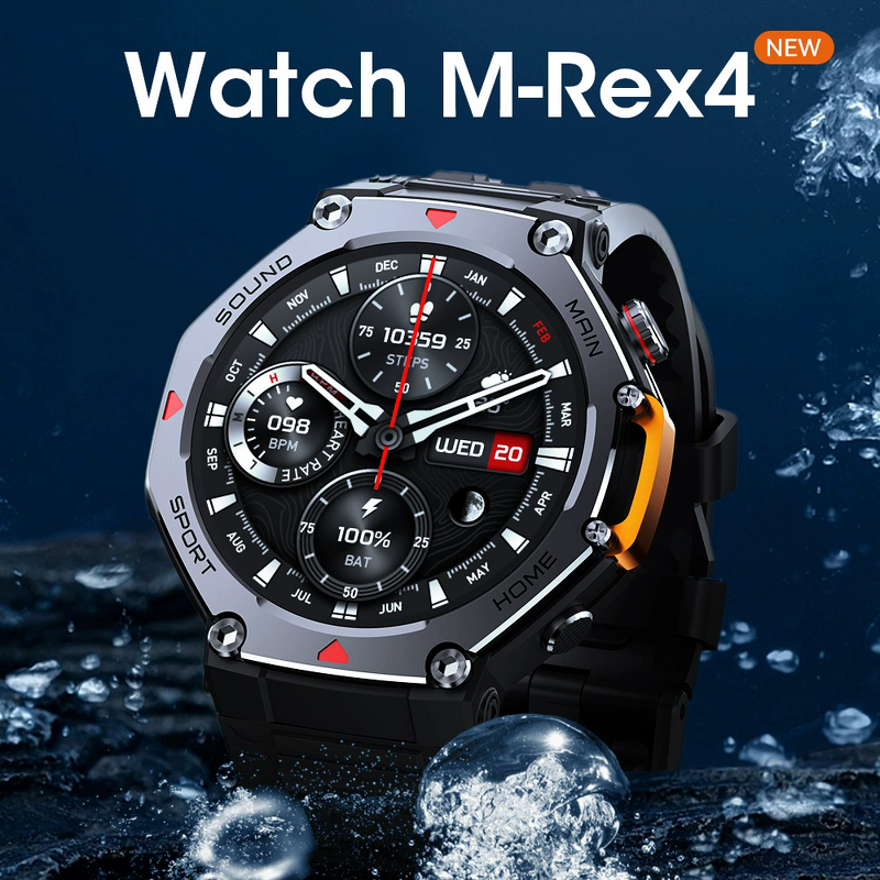 Men's Smart Watch Manufacturer - 2025 New 5ATM Waterproof Sports M-REX4 Outdoor Smart Wear