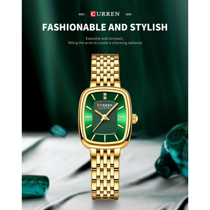 Women's Quartz Wristwatch Manufacturer - For CURREN 9093 Simple Gold Silvery Steel Strap Fashion Leisure Diamond Alloy Gift