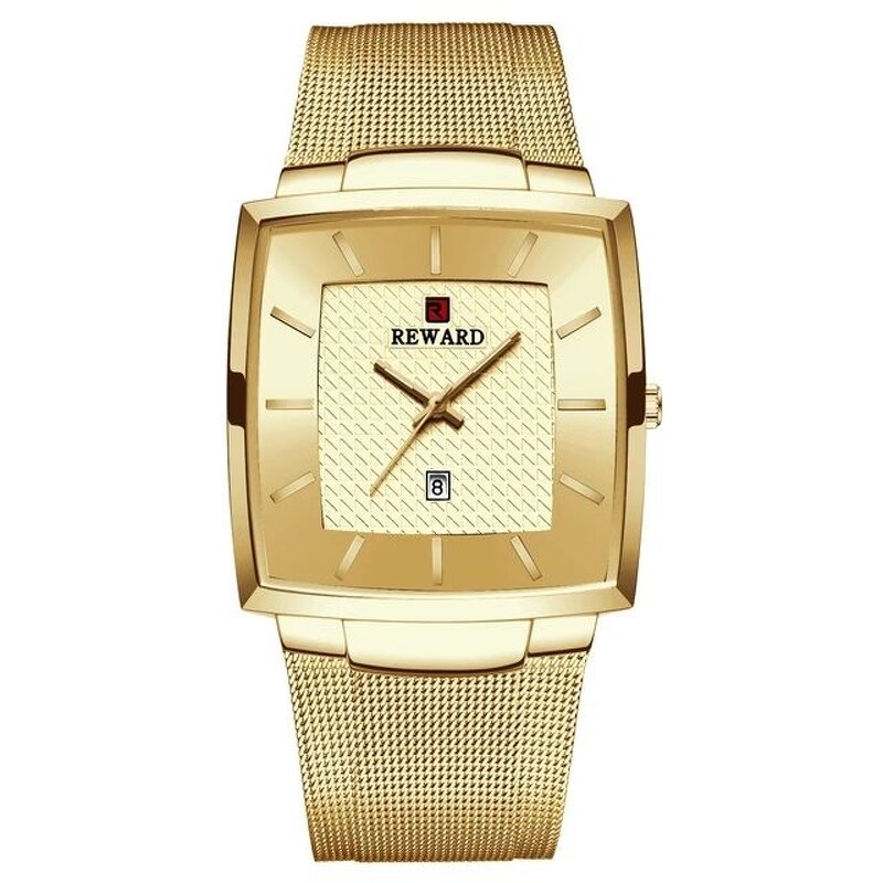 Men's Gold Watch Manufacturer - REWARD Top Brand Waterproof Stainless Steel Luxury Business Classic Quartz