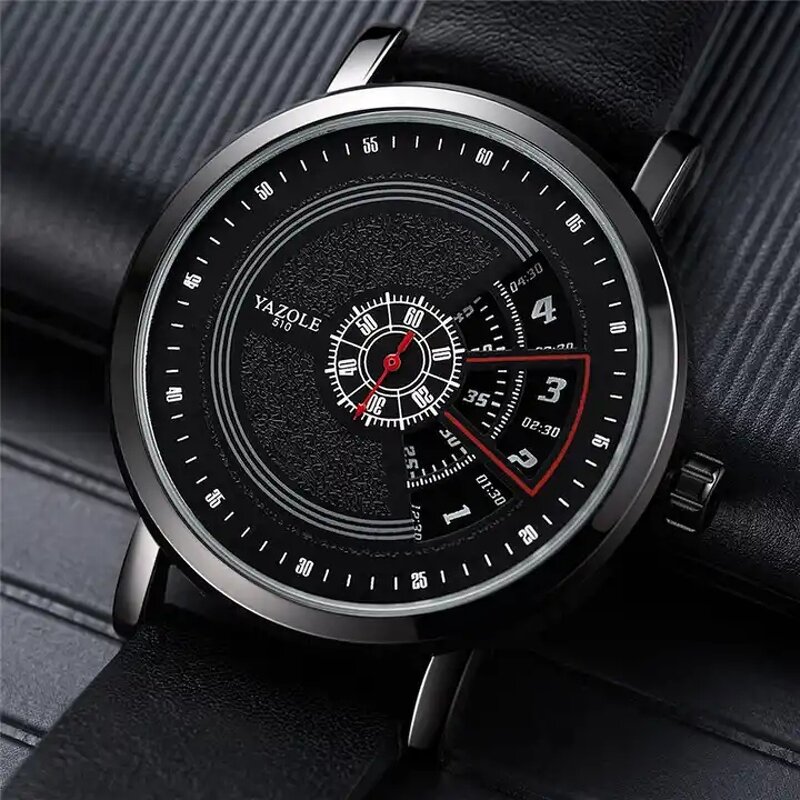 Men's Casual Watch Manufacturer - Yazole 509 Creative Design Waterproof Hollow Quartz Sport Wristwatch