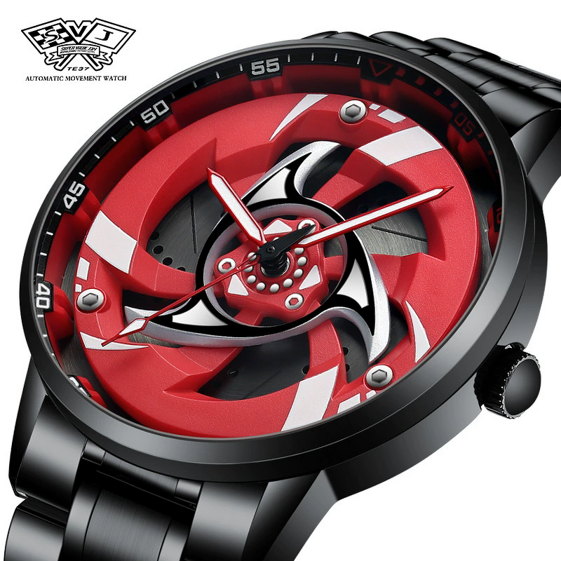 Men's Sports Watch Manufacturer - 2026 New 3D Real Man Waterproof Rotate Quartz Super Car Rim Spinning 360 Wheel