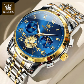 Men's Classic Watch Manufacturer - OLEVS Top Brand Roman Scale Dial Luxury Original Quartz Waterproof Luminous Chronograph