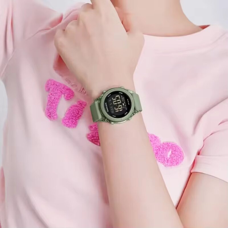 Women's Electronic Watch Manufacturer - NAVIFORCE 7108 Quartz Calendar Luminous Waterproof Silicone Strap Sports Digital