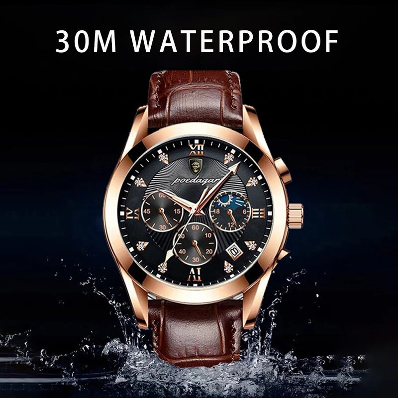Men's Quartz Watch Manufacturer - Wholesale Factory Direct Sale Leather Strap Minimalist Sport Hour Clock