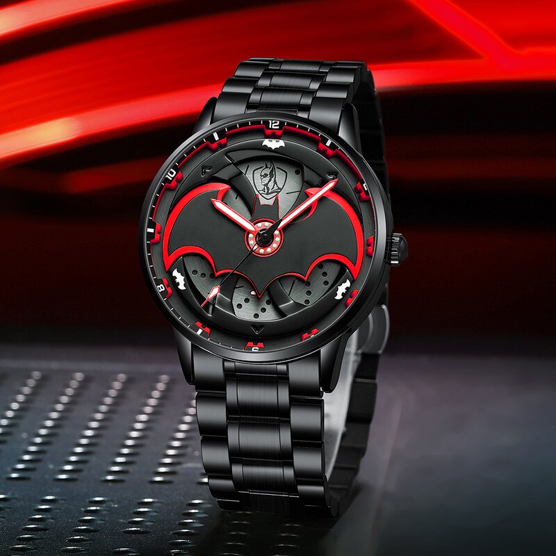 Men's Quartz Watch Manufacturer - New with 360° Rotation Batman Anime Mod Night Glow Fashion Luxury Style