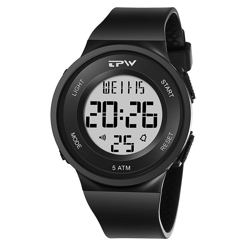 Men's Electronic Watch Manufacturer - Sports Digital Fashion Wristwatch Waterproof LED Calendars