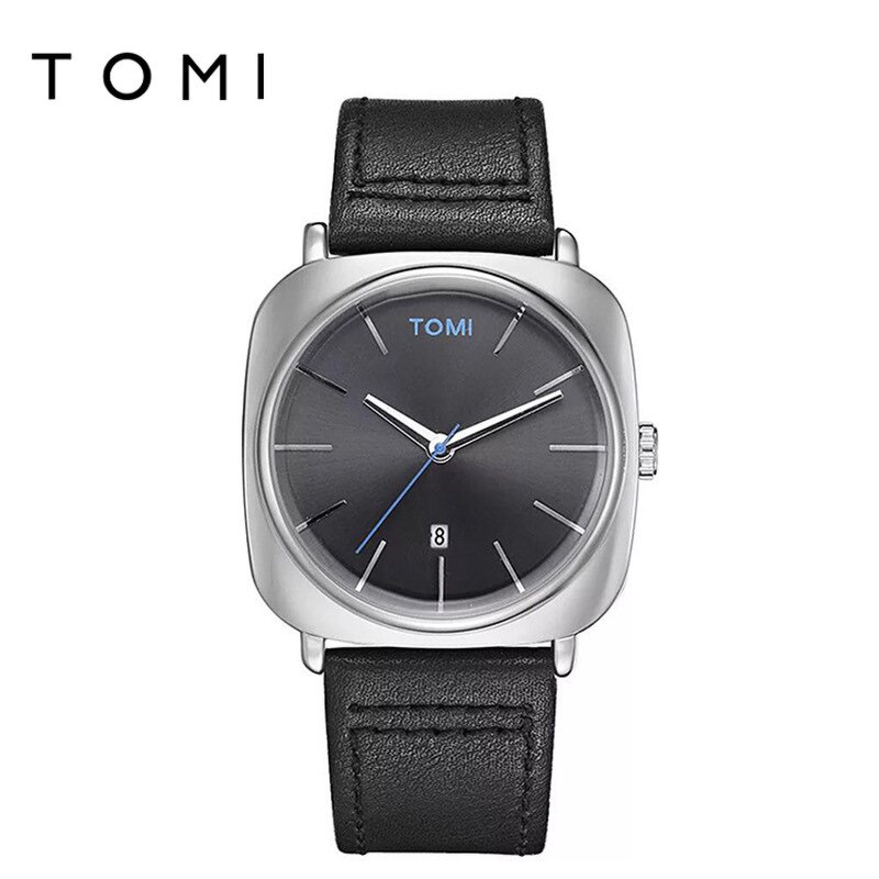 Men's Casual Watch Manufacturer - TOMI Trendy Quartz with Leather Strap Vogue New Modern Hour Clock Funny Sport