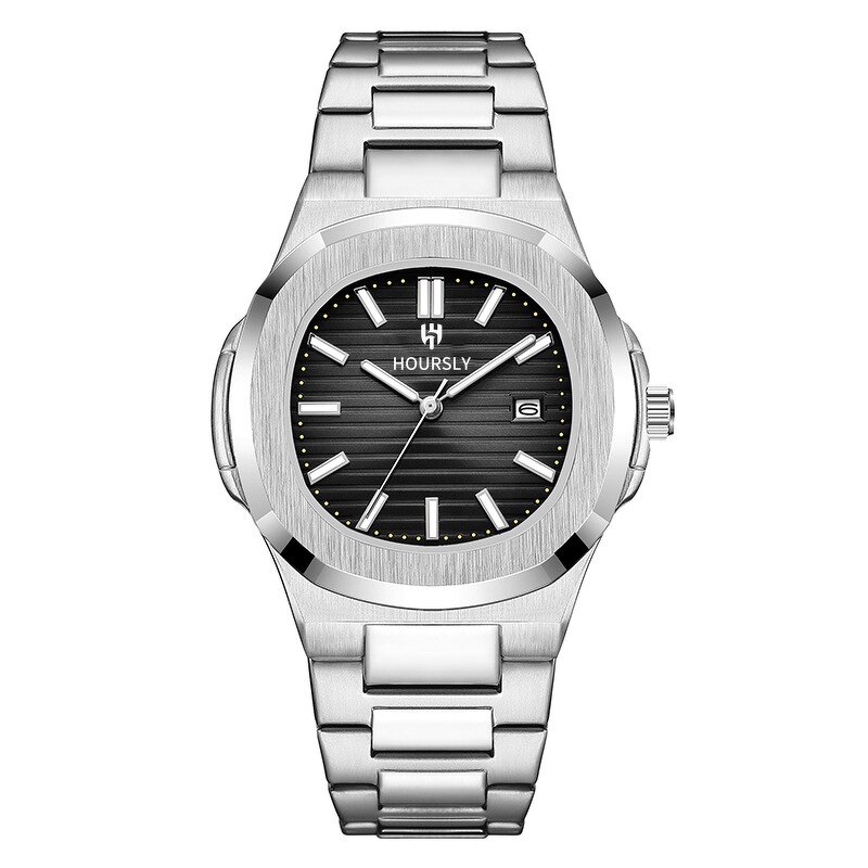 Luxury Men's Watch Manufacturer - HOURSLY Luminous Fashion Waterproof Stainless Steel Quartz Business
