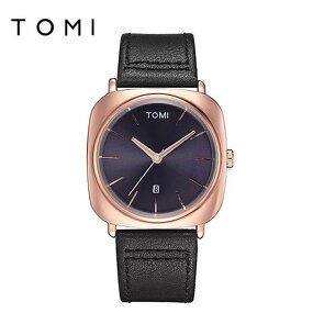 Men's Casual Watch Manufacturer - TOMI Trendy Quartz with Leather Strap Vogue New Modern Hour Clock Funny Sport