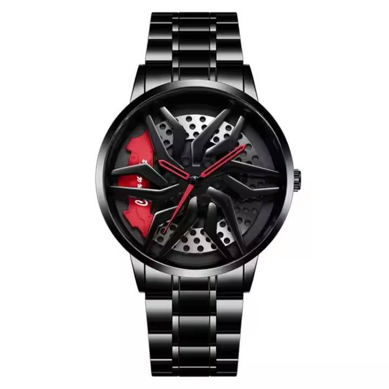 Men's Quartz Watch Manufacturer - Hot Selling Car Wheel Rotating Outdoor Business High Quality Quartz