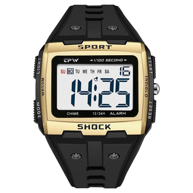 Men's Digital Watch Manufacturer - TPW Big Size Wholesale Electronic Waterproof Sports Multifunctional Student Clock