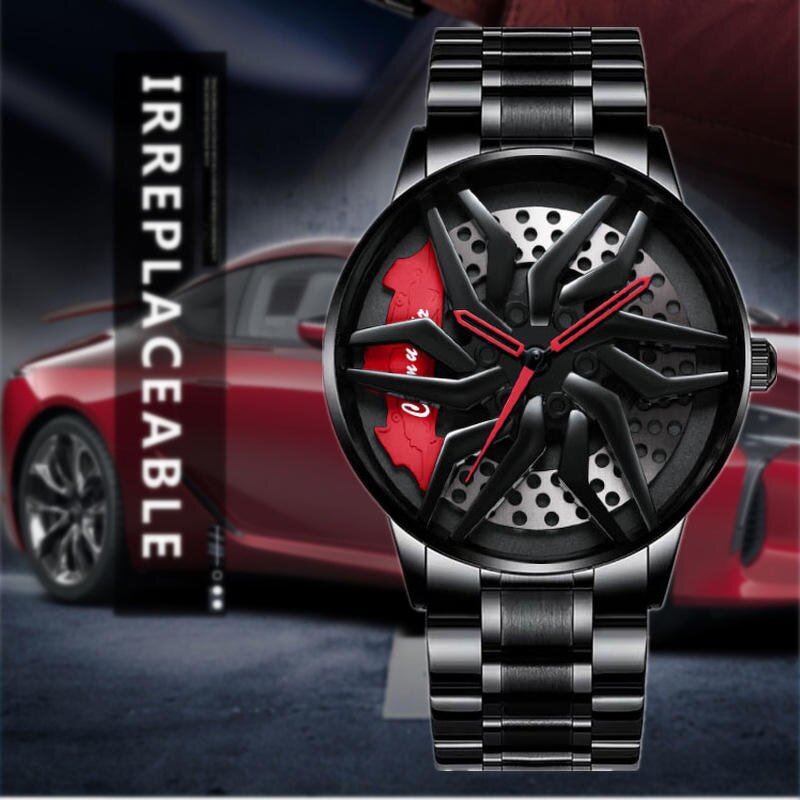 Men's Quartz Watch Manufacturer - Hot Selling Car Wheel Rotating Outdoor Business High Quality Quartz