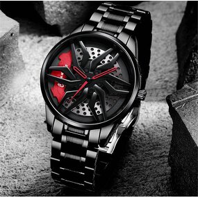 Men's Quartz Watch Manufacturer - Hot Selling Car Wheel Rotating Outdoor Business High Quality Quartz