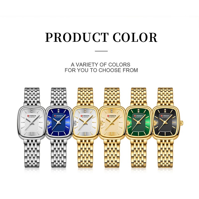 Women's Quartz Wristwatch Manufacturer - For CURREN 9093 Simple Gold Silvery Steel Strap Fashion Leisure Diamond Alloy Gift