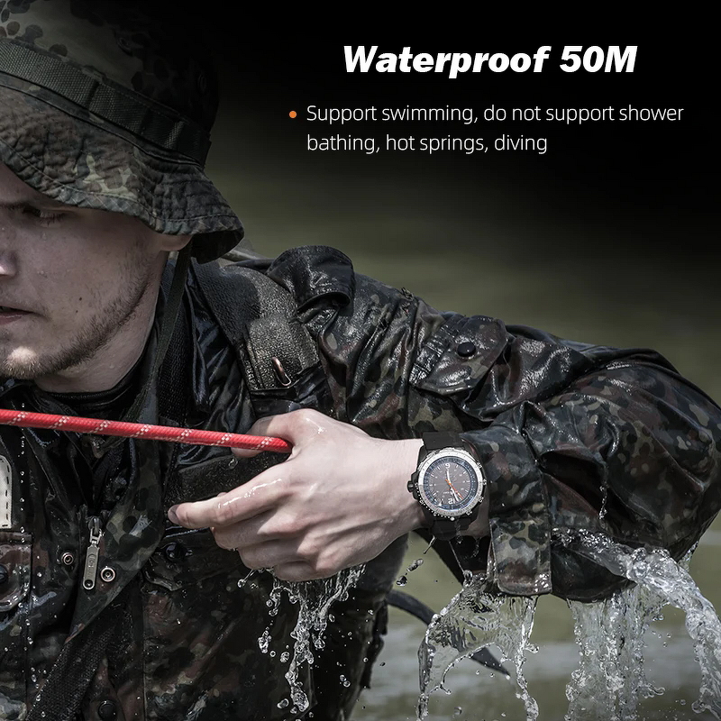 Men's Digital Watch Manufacturer - NORTH EDGE EVOQUE 2 2024 New Waterproof 50M Sport Solar Power Luminous Environmentally