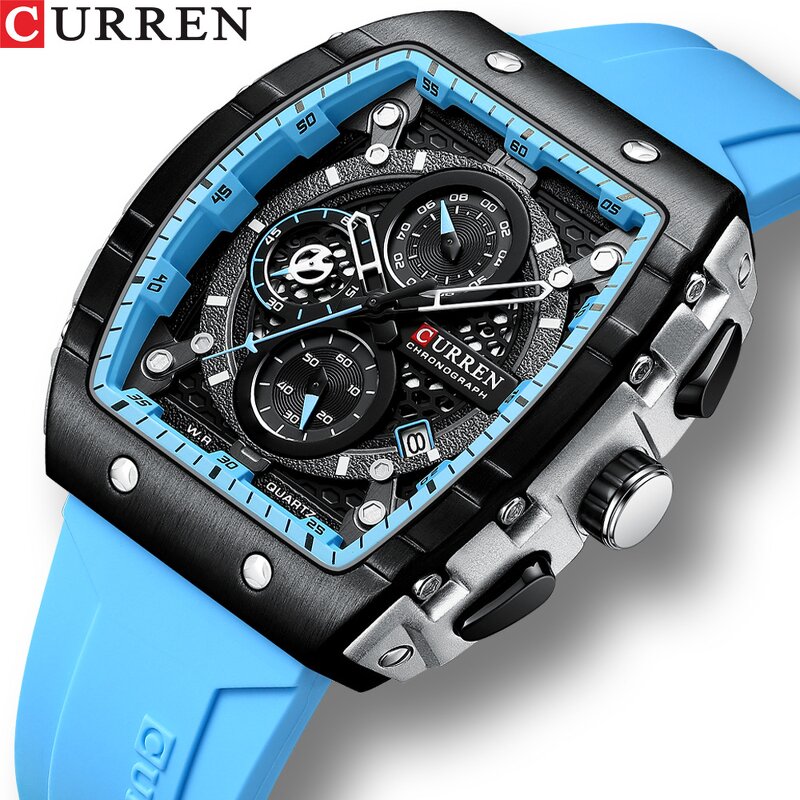 Men's Sport Watch Manufacturer - CURREN 8442 Brand Waterproof Sport Chronograph Quartz