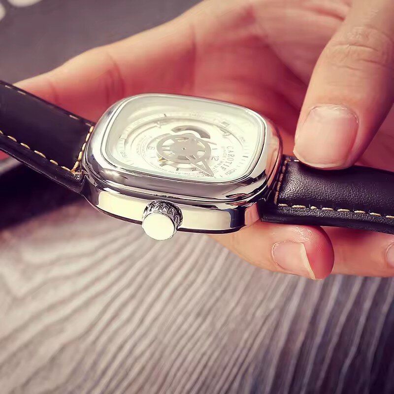 Men's Flywheel Watch Manufacturer - Luxury Clous De Paris Dial 5Bar Waterproof Automatic Seagull Movement