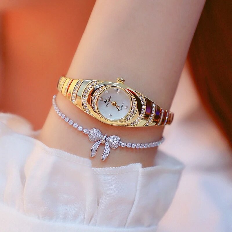 Women's Quartz Watch Manufacturer - Hot Sale BS Bee Sister Small Rose Gold Stainless Steel Fashion Female Wrist Watch