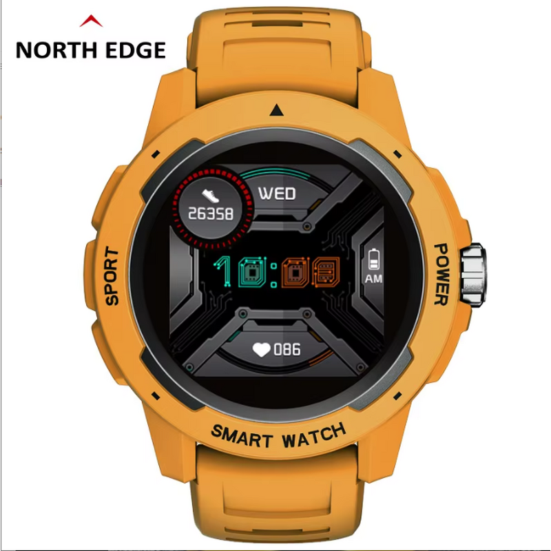 Men's Smart Watch Manufacturer - NORTH EDGE Mars 2 Heart Rate Blood Pressure Oxygen Monitor Full Touch Screen Outdoor Sports