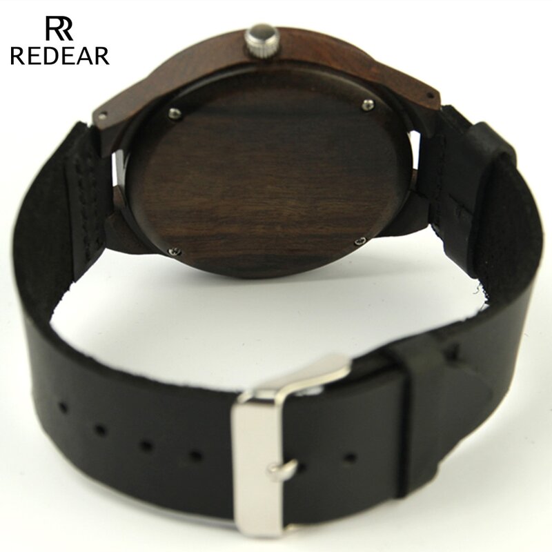Men's Bamboo Watch Manufacturer - Top Brand Genuine Leather Quartz Couple Wristwatches Gifts
