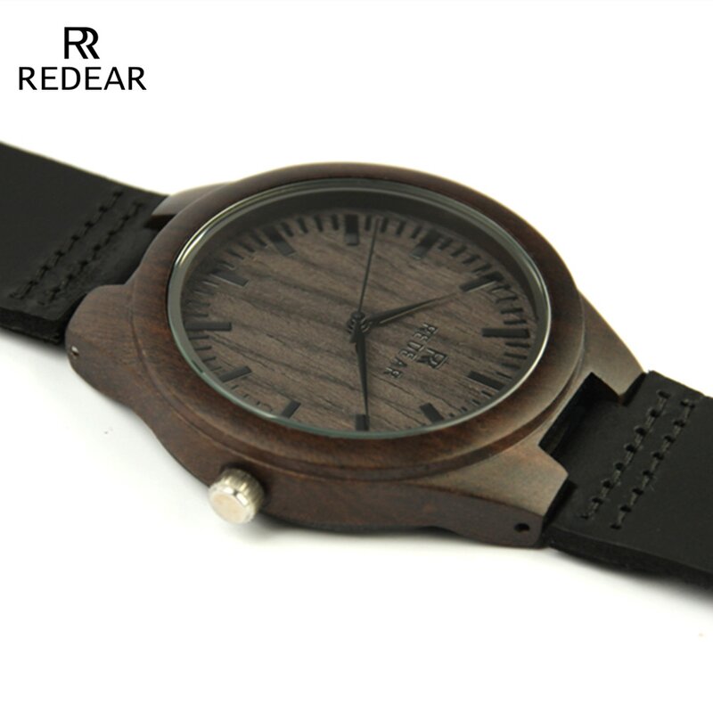 Men's Bamboo Watch Manufacturer - Top Brand Genuine Leather Quartz Couple Wristwatches Gifts