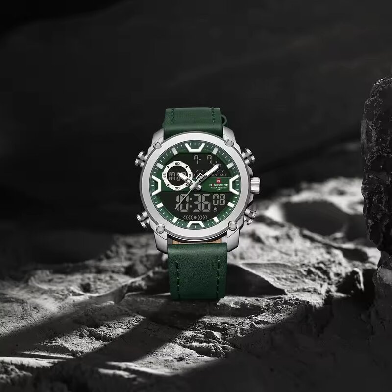 Men's Chronograph Watch Manufacturer - NAVIFORCE 9261 Multifunction Couple Bracelet Quartz Leather Waterproof Calendar