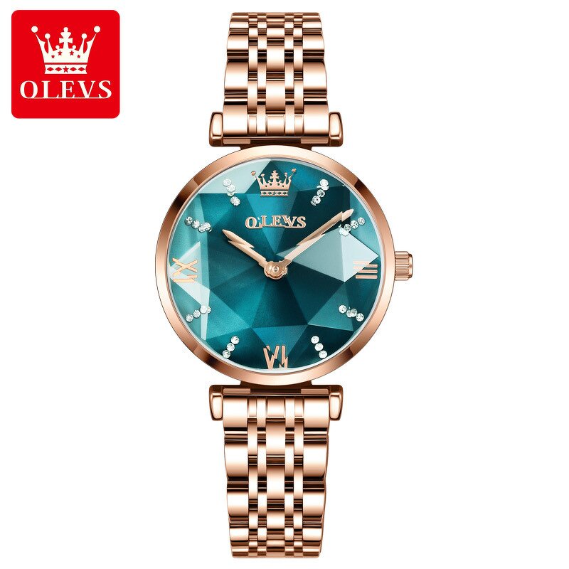Women's Charm Watch Manufacturer - OLEVS Hot Sale Dress Ladies Quartz Stainless Steel Diamond Shape Starry Sky Luxury Gift