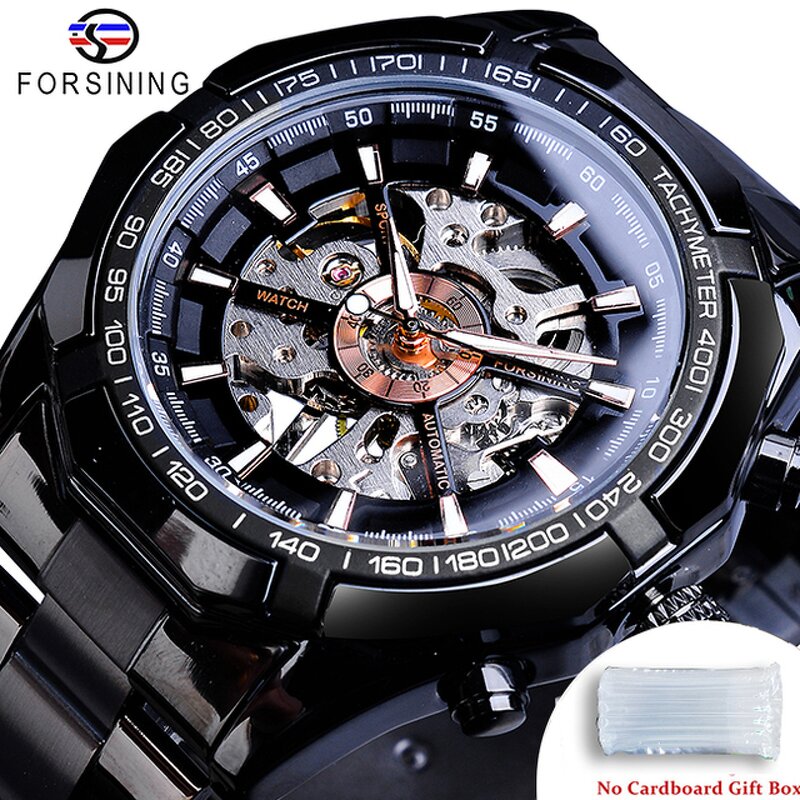 Men's Mechanical Watch Manufacturer - For Forsining Luxury Skeleton Gold Vintage Design with Citizen Movement Glass Dial Window