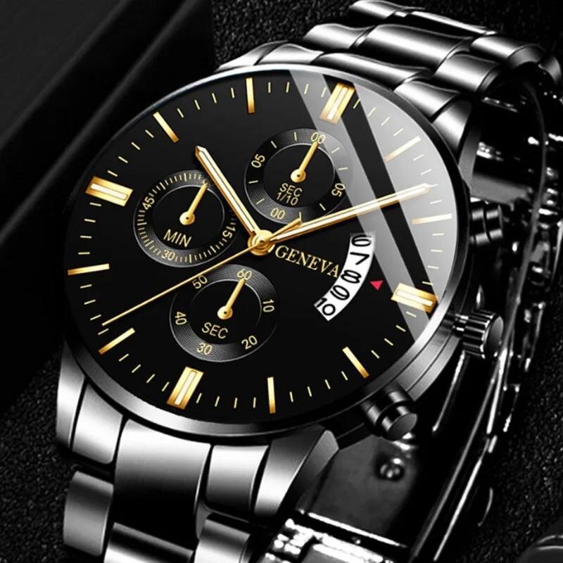 Men's Business Watch Manufacturer - Luxury Calendar Quartz Stainless Steel Fashion