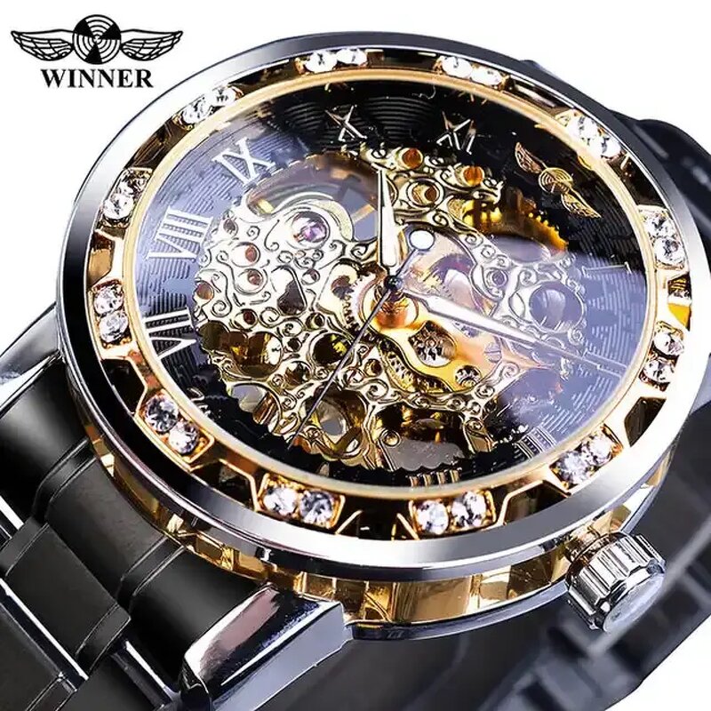 Men's Automatic Watch Manufacturer - Winner 1089 Professional Movement Waterproof Stainless Steel Luxury Mechanical Luminous