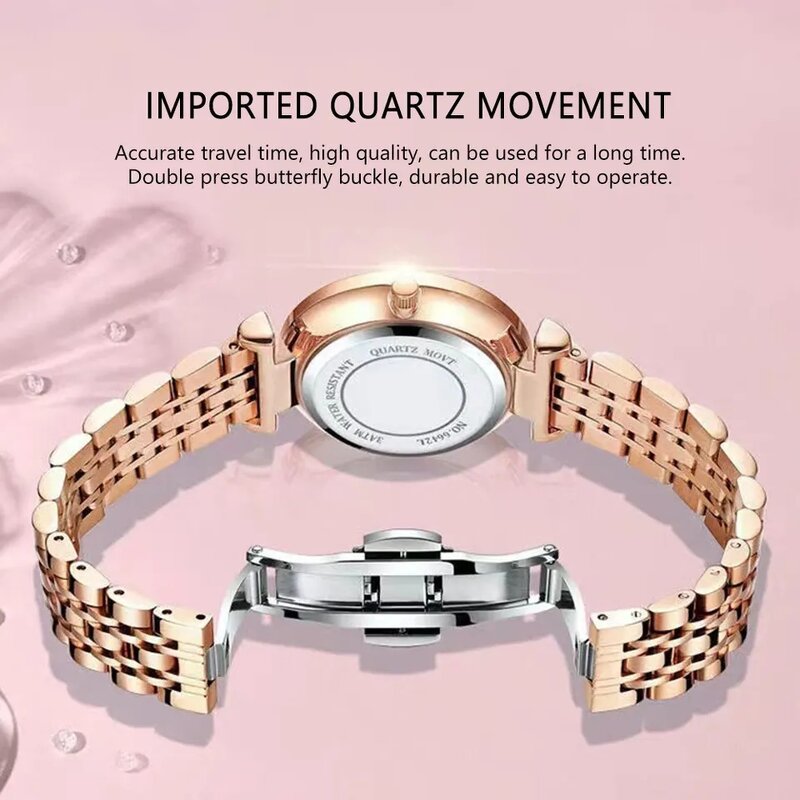 Women's Sport Watch Manufacturer - Poedagar High Quality Stainless Steel Strap Top Brand Waterproof Quartz for Girls