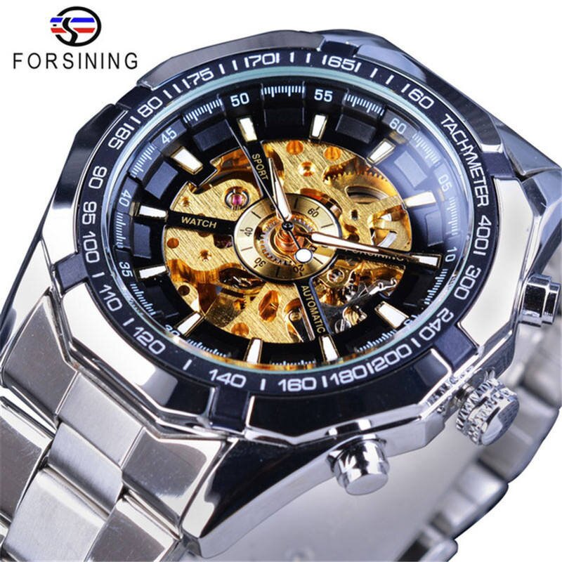 Men's Mechanical Watch Manufacturer - Forsining Multi-function Casual Luxury Steel Band Automatic