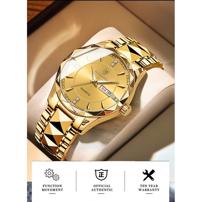 Men's Sports Watch Manufacturer - BINBONG B5552 Business Waterproof High Quality Luxury Weekly Calendar Quartz