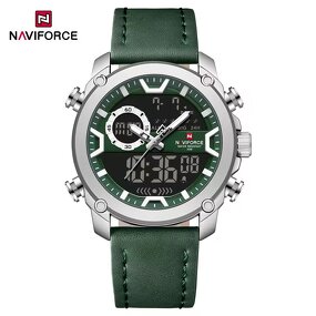 Men's Chronograph Watch Manufacturer - NAVIFORCE 9261 Multifunction Couple Bracelet Quartz Leather Waterproof Calendar