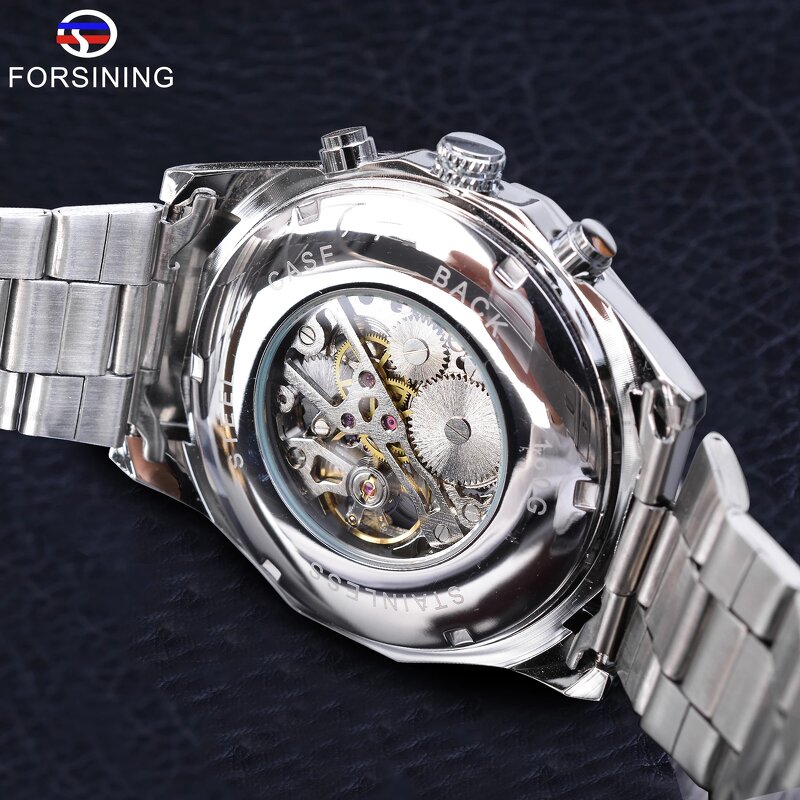 Men's Mechanical Watch Manufacturer - For Forsining Luxury Skeleton Gold Vintage Design with Citizen Movement Glass Dial Window
