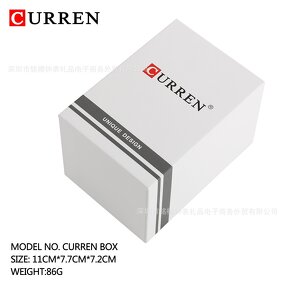 Custom Watch Box Manufacturer - for curren Megir Naviforce Lige Black Leather Boxes