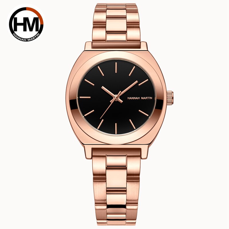 Women's Watch Manufacturer - Hannah Martin High Quality Top Quartz Fashion Waterproof Stainless Steel Ladies Business