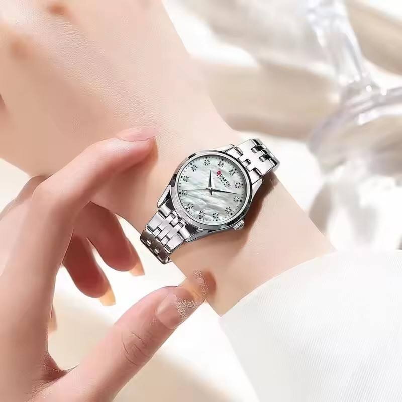 Women's Wristwatch Manufacturer - For CURREN Original Quartz 9107 Stainless Steel Elegant Fashionable Waterproof 10mm Case