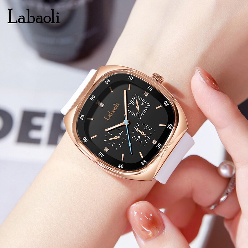 Women's Square Watch Manufacturer - LABAOLI 2024 New Fashion Quartz Large Square Silicone Strap Ladies Gift