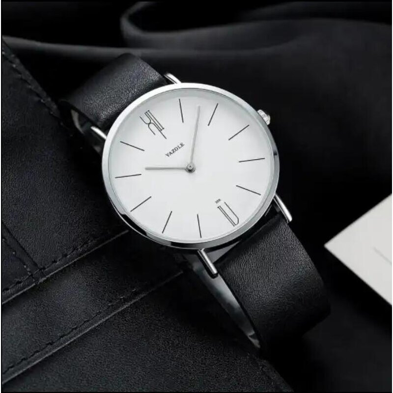 Men's Quartz Watch Manufacturer - YAZOLE506 PU Leather Waterproof Custom Classic Wristwatch