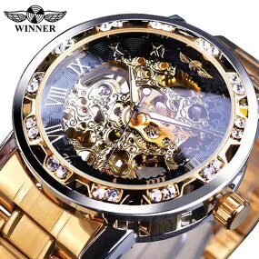Men's Automatic Watch Manufacturer - Winner 1089 Professional Movement Waterproof Stainless Steel Luxury Mechanical Luminous