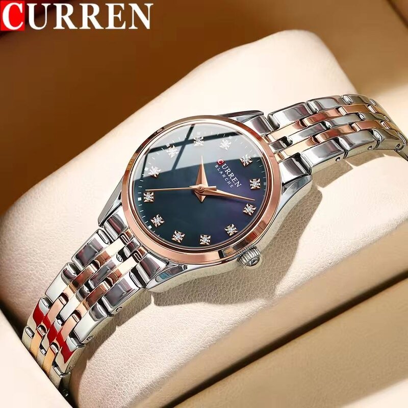 Women's Wristwatch Manufacturer - For CURREN Original Quartz 9107 Stainless Steel Elegant Fashionable Waterproof 10mm Case
