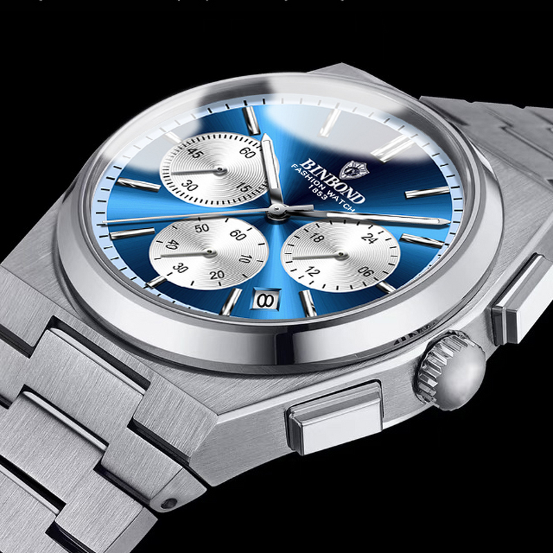 Men's Chronograph Watch Manufacturer - BINBOND New Top Brand Luminous 30M Waterproof Multifunctional